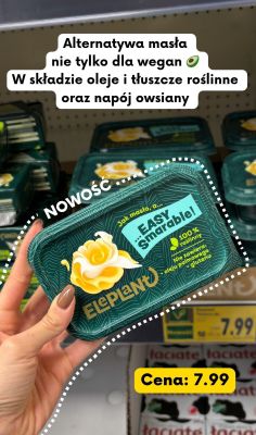 Masło roślinne Elephanto EASY smarable 100% roślinny promocja w Kaufland