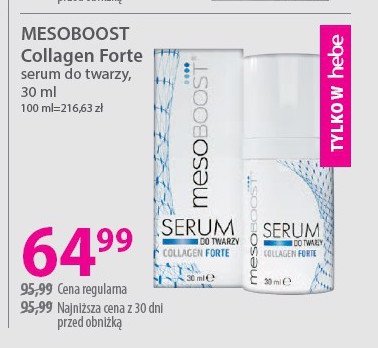 Serum do twarzy collagen forte Mesoboost promocja w Hebe