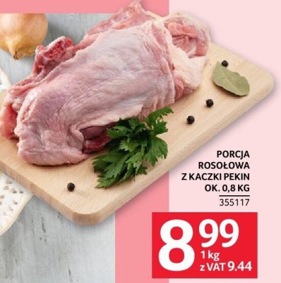 Porcja rosołowa z kaczki Pekin ok. 0.8 kg promocja w Selgros