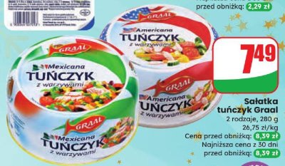 Sałatka tuńczyk Graal promocja w Dino