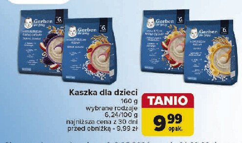 Kaszla mleczno-ryżowa Gerber promocja