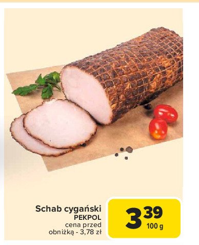 Schab cygański Pekpol promocja w Carrefour Market