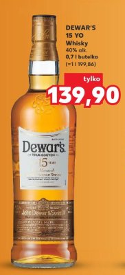 Whisky 15 YO 40% alk. 0,7 l promocja w Kaufland