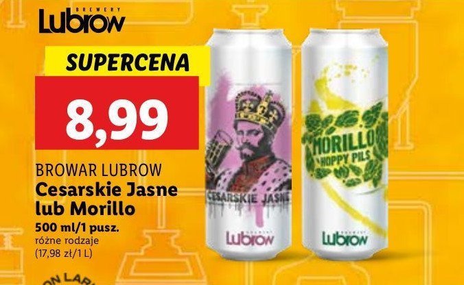 Piwo morillo Lubrow promocja w Lidl