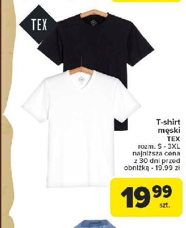 T-shirt męski s-3xl Tex promocja w Carrefour