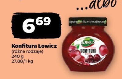 Konfitura różne rodzaje promocja w Netto