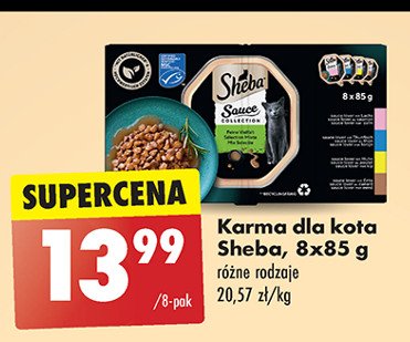 Karma dla kota mix Sheba sauce collection promocja