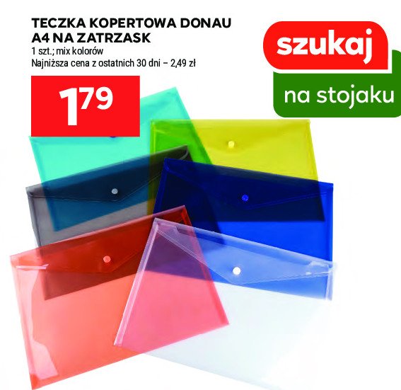 Teczka kopertowa a4 na zatrzask Donau (biella) promocja