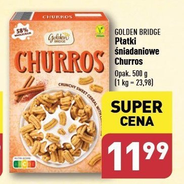 Płatki churros GOLDEN BRIDGE promocja