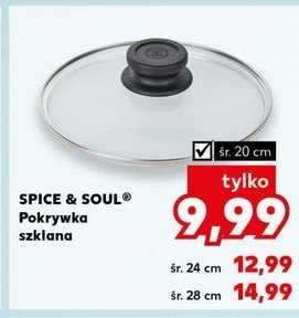 Pokrywka szklana 24 cm Spice&soul promocja