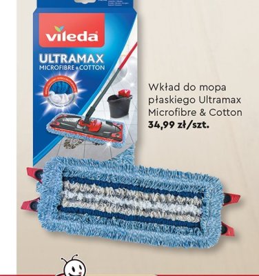 Wkład do mopa płaskiego Ultramax Microfibre & Cotton promocja w Biedronka