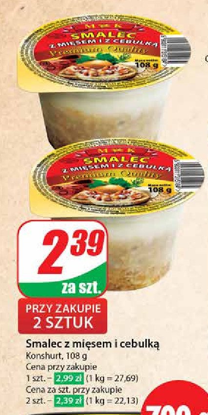 Smalec z mięsem i cebulką M&k promocja