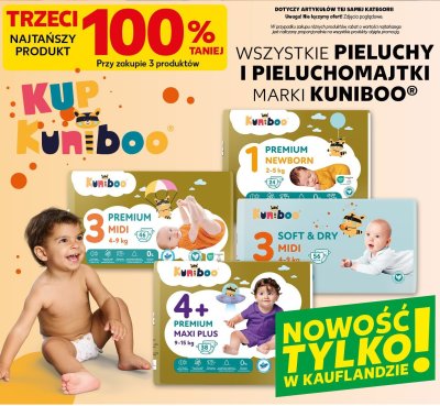 Pieluchy wszystkie rodzaje promocja w Kaufland