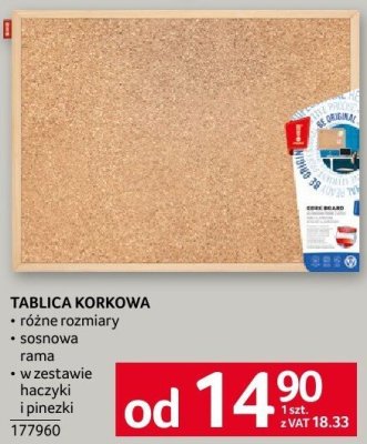 Tablica korkowa promocja w Selgros