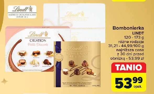 Bombonierka LINDT SWISS LUXURY promocja