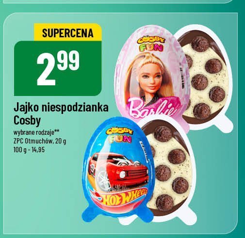 Ajko niespodzianka hot wheels Cosby fun promocja