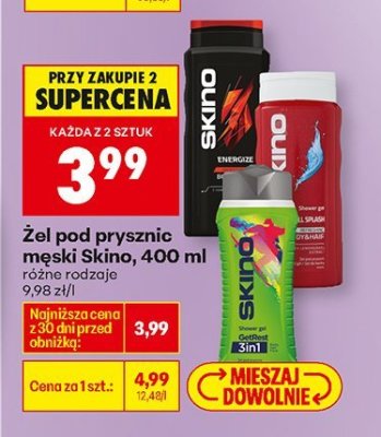 Żel pod prysznic męski, 400 ml promocja w Biedronka
