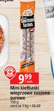 Kie艂baski wieprzowe suszone surowe Wiod膮ca marka saint azay promocja