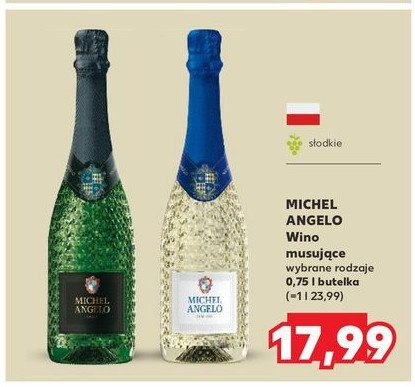 Wino MICHEL ANGELO SPUMANTE DOLCE promocja