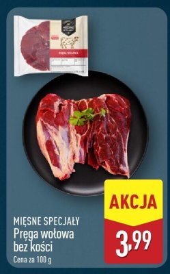 Mięso Pręga wołowa bez kości promocja w Aldi