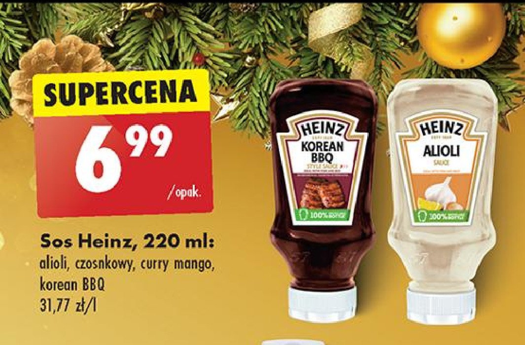 Sos curry mango Heinz promocja w Biedronka