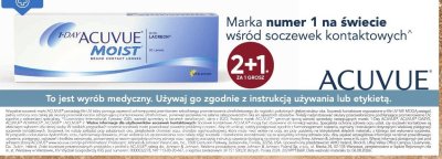Soczewki kontaktowe ACUVUE MOIST promocja w Super-Pharm