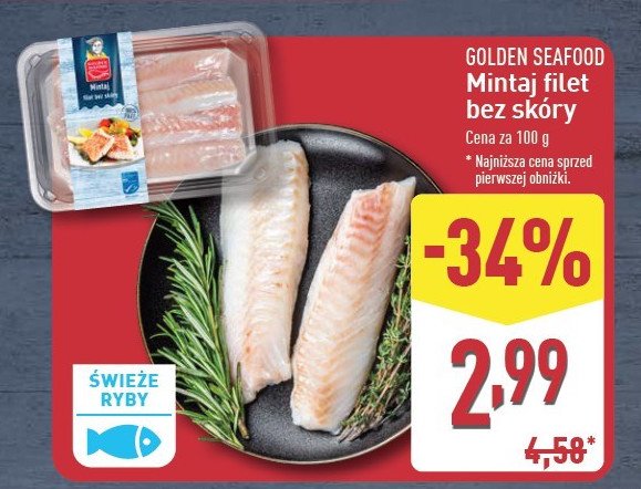 Mintaj filety bez skóry Golden seafood promocja