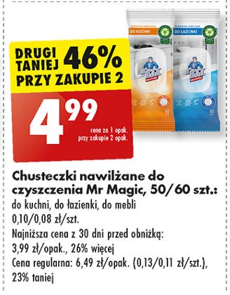 Chusteczki do mebli Mr magic promocja