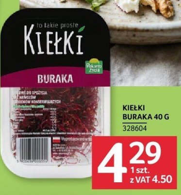 Kiełki buraka 40 g promocja w Selgros