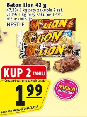 Baton Lion 42 g promocja w Prim Market