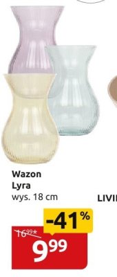 Wazon Lyra wys. 18cm promocja w Black Red White