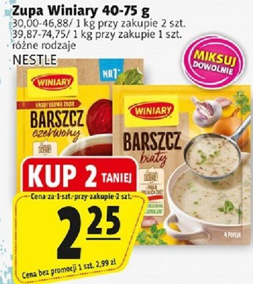 Zupa Winiary NESTLE różne rodzaje promocja w Prim Market