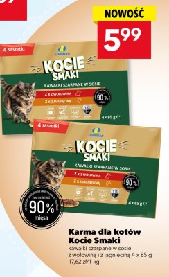 Karma dla kotów Kocie Smaki promocja w LEWIATAN