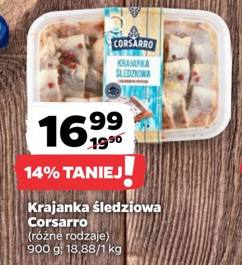 Krajanka śledziowa z kolorowym pieprzem Corsarro promocja