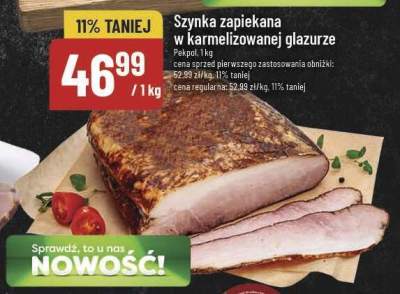 Szynka zapiekana w karmelizowanej glazurze promocja w POLOmarket