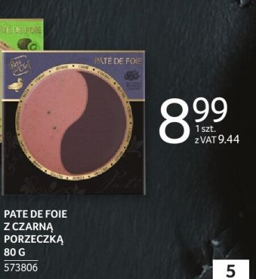 Pate de foie z czarną porzeczką 80 g promocja w Selgros