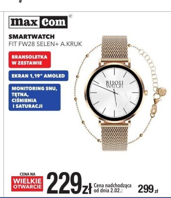 Smartwatch FIT FW28 SELEN+ A-KRUK promocja w RTV EURO AGD