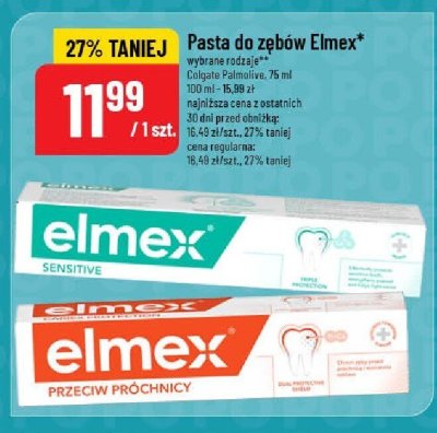 Pasta do zębów Elmex sensitive professional promocja w POLOmarket