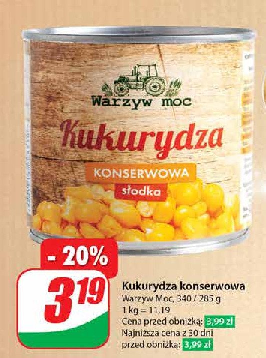 Kukurydza konserwowa Warzyw moc promocja