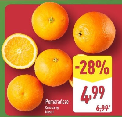 Pomarańcze promocja w Aldi