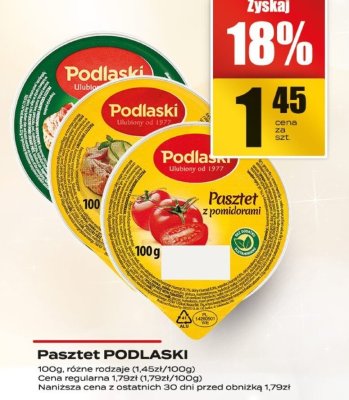 Pasztet Podlaski różne rodzaje promocja w Supeco