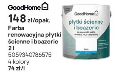 Farba renowacyjna płytki ścienne i boazerie GoodHome promocja w Castorama