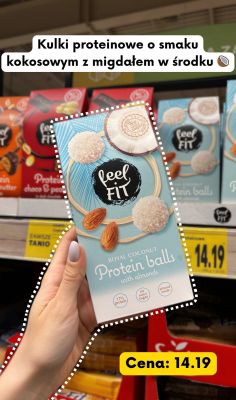 Kulki proteinowe o smaku kokosowym z migdałem  promocja w Kaufland