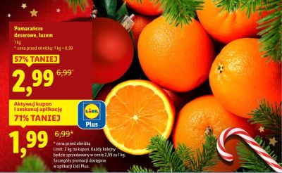 Pomarańcze deserowe luzem promocja w Lidl