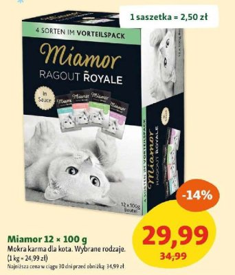 Karma Miamor Ragout Royale dla kota promocja w MAXI ZOO