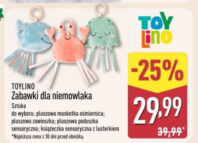 Zabawki TOYLINO Zabawki dla niemowlaka promocja w Aldi