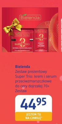 Zestaw prezentowy Bielenda Super Trio: krem i serum przeciwzmarszczkowe do cery dojrzałej 70+ promocja w Drogerie DM