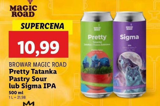 Piwo sigma Magic road promocja