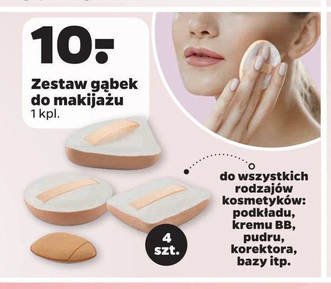 Zestaw gąbek do makijażu promocja