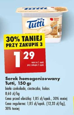 Serek ciasteczkowy z rodzynkami Tutti promocja